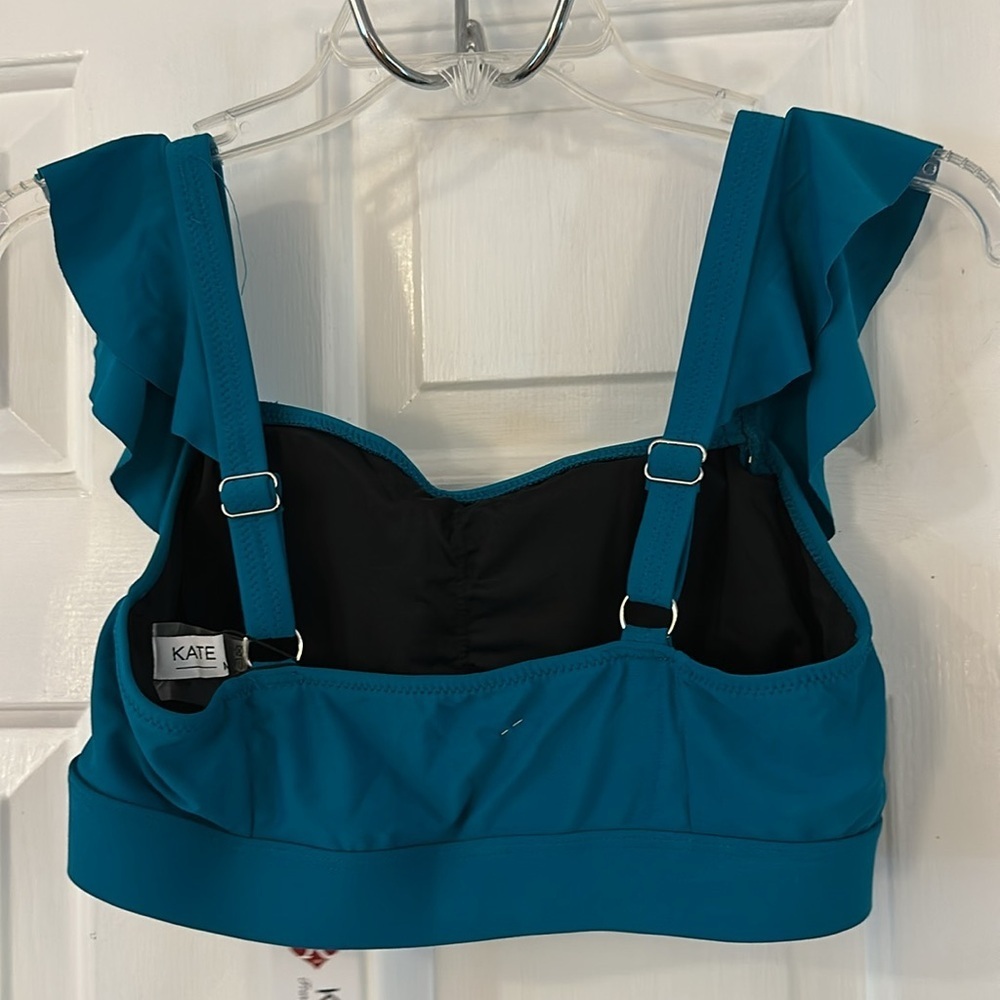 NWT Women’s Teal Kate Kasin High Waisted Tummy Control Full Coverage Bikini - Picture 7 of 8